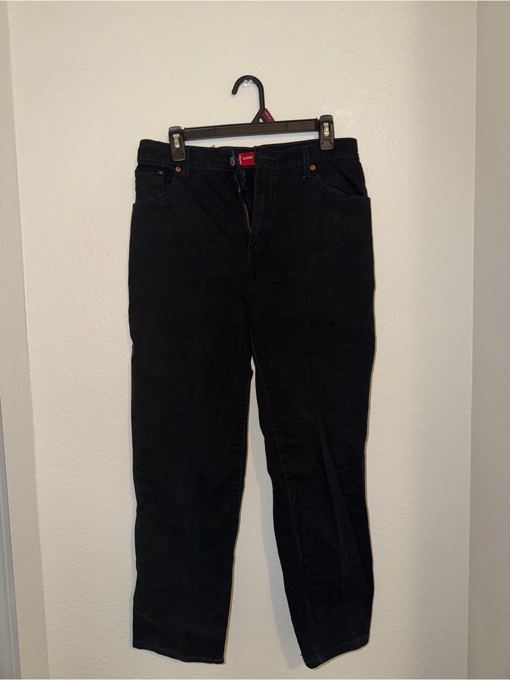 Levi's Men's Black Straight Jeans